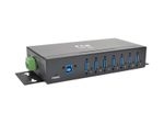 Eaton Tripp Lite Series 7-Port Industrial-Grade USB 3.0 SuperSpeed Hub - 20 kV ESD Immunity, Metal Housing, Mountable