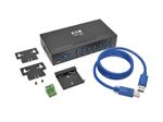Eaton Tripp Lite Series 7-Port Industrial-Grade USB 3.0 SuperSpeed Hub - 20 kV ESD Immunity, Metal Housing, Mountable