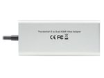 Eaton Tripp Lite Series Dual-Monizur Thunderbolt 3 zu HDMI Adapter (M/2xF) - 4K 60 Hz, 4:4:4, Silver