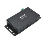 Eaton Tripp Lite Series Industrial-Grade 4-Port USB Hub - USB 3.1 Gen 2, 10 Gbps, 2 USB-A & 2 USB-C Ports, 15 kV ESD Immunity