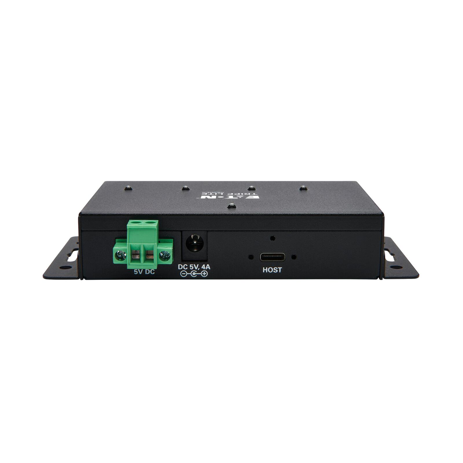 Eaton Tripp Lite Series Industrial-Grade 4-Port USB Hub - USB 3.1 Gen 2, 10 Gbps, 2 USB-A & 2 USB-C Ports, 15 kV ESD Immunity