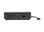Eaton Tripp Lite Series Thunderbolt 3 Dual Monizur Docking Station - 8K/30Hz DisplayPort, 4K/60Hz HDMI, USB 3.2 Gen 2, GbE, 60W PD Charging - Schwarz