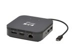 Eaton Tripp Lite Series Thunderbolt 3 Dual Monizur Docking Station - 8K/30Hz DisplayPort, 4K/60Hz HDMI, USB 3.2 Gen 2, GbE, 60W PD Charging - Schwarz