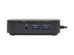 Eaton Tripp Lite Series Thunderbolt 3 Dual Monizur Docking Station - 8K/30Hz DisplayPort, 4K/60Hz HDMI, USB 3.2 Gen 2, GbE, 60W PD Charging - Schwarz