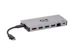 Eaton Tripp Lite Series USB-C Dock - 4K HDMI, USB 3.2 Gen 1, USB-A Hub, GbE, Memory Card, 100W PD Charging, Detachable Cord