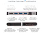 Eaton Tripp Lite Series USB-C Dock - 4K HDMI, USB 3.2 Gen 1, USB-A Hub, GbE, Memory Card, 100W PD Charging, Detachable Cord