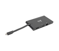 Eaton Tripp Lite Series USB-C Dock - 4K HDMI, VGA, USB 3.2 Gen 1, USB-A/C Hub, GbE, Memory Card, 100W PD Charging