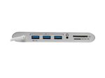 Eaton Tripp Lite Series USB-C Dock, Dual Display - 4K HDMI/mDP, VGA, USB 3.2 Gen 1, USB-A/C Hub, GbE, Memory Card, 100W PD Charging