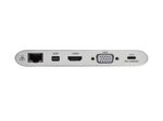 Eaton Tripp Lite Series USB-C Dock, Dual Display - 4K HDMI/mDP, VGA, USB 3.2 Gen 1, USB-A/C Hub, GbE, Memory Card, 100W PD Charging