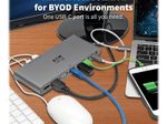 Eaton Tripp Lite Series USB-C Dock, Triple Display - 4K HDMI/DisplayPort, VGA, USB 3.2 Gen 1, USB-A/USB-C Hub, GbE, 100W PD Charging, International Power Kabels