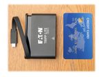 Eaton Tripp Lite Series USB-C Multiport Adapter - 4K HDMI, USB-A, GbE, Self-Szuring Kabel, 100W PD Charging, Schwarz