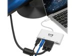 Eaton Tripp Lite Series USB-C Multiport Adapter - 4K HDMI, VGA, USB-A, GbE, HDCP, White