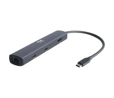 Eaton Tripp Lite Series USB-C Multiport Adapter - 8K HDMI, 3 USB Hub Ports, Gigabit Ethernet, 100W PD Charging, HDR, HDCP 2.3