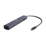 Eaton Tripp Lite Series USB-C Multiport Adapter - 8K HDMI, 3 USB Hub Ports, Gigabit Ethernet, 100W PD Charging, HDR, HDCP 2.3