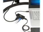 Eaton Tripp Lite Series USB-C Multiport Adapter - HDMI 4K 60 Hz, 4:4:4, HDR, USB-A, 100W PD Charging, Schwarz