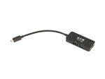 Eaton Tripp Lite Series USB-C Multiport Adapter - HDMI 4K 60 Hz, 4:4:4, HDR, USB-A, 100W PD Charging, Schwarz