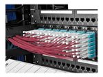 Eaton Tripp Lite Series 10G Duplex Multimode 50/125 OM4 LSZH Fiber Optic Kabel (LC/LC), Push/Pull Tabs, Magenta, 2 m