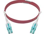 Eaton Tripp Lite Series 10G Duplex Multimode 50/125 OM4 LSZH Fiber Optic Kabel (LC/LC), Push/Pull Tabs, Magenta, 2 m