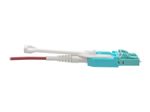 Eaton Tripp Lite Series 10G Duplex Multimode 50/125 OM4 LSZH Fiber Optic Kabel (LC/LC), Push/Pull Tabs, Magenta, 2 m