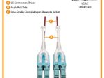 Eaton Tripp Lite Series 10G Duplex Multimode 50/125 OM4 LSZH Fiber Optic Kabel (LC/LC), Push/Pull Tabs, Magenta, 2 m