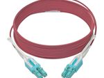 Eaton Tripp Lite Series 10G Duplex Multimode 50/125 OM4 LSZH Fiber Optic Kabel (LC/LC), Push/Pull Tabs, Magenta, 4 m