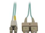Eaton Tripp Lite Series 10Gb Duplex Multimode 50/125 OM3 LSZH Fiber Patch Kabel (LC/SC) - Aqua, 5M (16 ft.)
