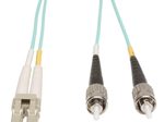 Eaton Tripp Lite Series 10Gb Duplex Multimode 50/125 OM3 LSZH Fiber Patch Kabel (LC/ST) - Aqua, 1M (3 ft.)