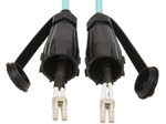 Eaton Tripp Lite Series 10Gb Rigid Industrial Duplex Multimode 50/125 OM3 Fiber Patch Kabel (LC/LC) - IP68, 1 m