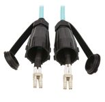 Eaton Tripp Lite Series 10Gb Rigid Industrial Duplex Multimode 50/125 OM3 Fiber Patch Kabel (LC/LC) - IP68, 1 m