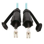 Eaton Tripp Lite Series 10Gb Rigid Industrial Duplex Multimode 50/125 OM3 Fiber Patch Kabel (LC/LC) - IP68, 1 m