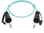 Eaton Tripp Lite Series 10Gb Rigid Industrial Duplex Multimode 50/125 OM3 Fiber Patch Kabel (LC/LC) - IP68, 1 m