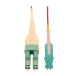 Eaton Tripp Lite Series 40/100/400G Multimode 50/125 OM4 Fiber Optic Kabel (Duplex SN-PC zu Duplex LC-PC Stecker/Stecker), 5 m