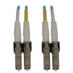 Eaton Tripp Lite Series 400G Multimode 50/125 OM3 Switchable Fiber Optic Kabel (Duplex LC-PC Stecker/Stecker), 3 m