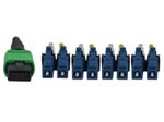 Eaton Tripp Lite Series 400G Singlemode 9/125 OS2 Switchable Fiber Optic Kabel (12F MTP/MPO-APC zu 4x Duplex LC/UPC F/M), 5 m