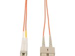 Eaton Tripp Lite Series Duplex Multimode 62.5/125 Fiber Patch Kabel (LC/SC), 2M (6 ft.)