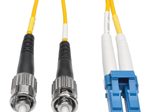 Eaton Tripp Lite Series Duplex Singlemode 9/125 Fiber Plenum Rated Patch Kabel (LC/ST), 5M (16 ft.)