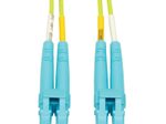 Eaton Tripp Lite Series LC zu LC Multimode Duplex Fiber Optics Patch Kabel, 1 Meter - 100Gb, 50/125, OM5, LC/LC, Lime Green