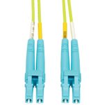 Eaton Tripp Lite Series LC zu LC Multimode Duplex Fiber Optics Patch Kabel, 1 Meter - 100Gb, 50/125, OM5, LC/LC, Lime Green