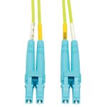 Eaton Tripp Lite Series LC zu LC Multimode Duplex Fiber Optics Patch Kabel, 1 Meter - 100Gb, 50/125, OM5, LC/LC, Lime Green