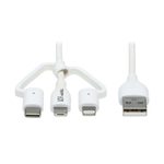 Eaton Tripp Lite Series Safe-IT Aufladekabel USB-A zu Lightning/ Mikro USB-B/ USB-C (1.2m)
