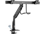 Eaton Tripp Lite Series Safe-IT Tischhalterung für zwei Monitore, antimikrobiell für 17” bis 35” Displays, USB Ports