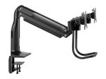 Eaton Tripp Lite Series Safe-IT Tischhalterung für zwei Monitore, antimikrobiell für 17” bis 35” Displays, USB Ports