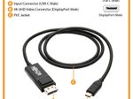 Eaton Tripp Lite Series USB-C zu DisplayPort Adapterkabel (Stecker/Stecker), 4K 60 Hz, HDR, verriegelbarer DP-Anschluss, 3 ft. (0.9 m)