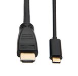 Eaton Tripp Lite Series USB-C zu HDMI Active Adapterkabel (Stecker/Stecker), 4K 60 Hz, 4:4:4, HDCP 2.2, Mid-Kabel Adapter, Schwarz, 6 ft. (1.8 m)