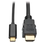 Eaton Tripp Lite Series USB-C zu HDMI Active Adapterkabel (Stecker/Stecker), 4K, Schwarz, 3 ft. (0.9 m)
