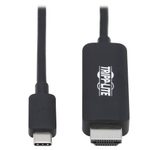 Eaton Tripp Lite Series USB-C zu HDMI Adapterkabel (Stecker/Stecker), 4K, 4:4:4, Thunderbolt 3 Compatible, Schwarz, 3 ft. (0.9 m)