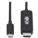 Eaton Tripp Lite Series USB-C zu HDMI Adapterkabel (Stecker/Stecker), 4K, 4:4:4, Thunderbolt 3 Compatible, Schwarz, 6 ft. (1.8 m)