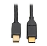 Eaton Tripp Lite Series USB-C zu Mini DisplayPort Active Adapterkabel (Stecker/Stecker), 4K 60 Hz, Schwarz, 6 ft. (1.8 m)