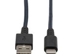 Eaton Tripp Lite Series Hochleistungsfähiges USB-A zu USB-C Kabel, USB 2.0, UHMWPE und Aramidfasern, (Stecker/Stecker), Grau, 3 ft. (0.91 m)