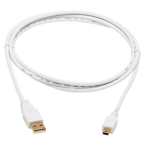 Eaton Tripp Lite Series Safe-IT USB-A zu USB Mini-B Antibacterial Kabel (Stecker/Stecker), USB 2.0, Weiß, 6-ft. (1.83 m)